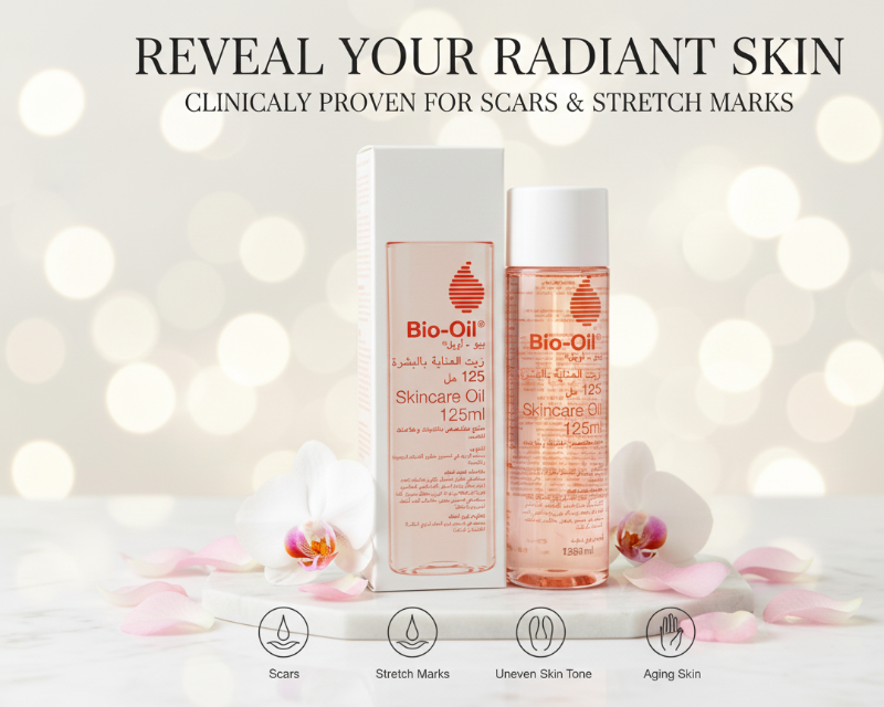 Bio-Oil Skincare Oil - Award-Winning Formula for Scars, Stretch Marks & Uneven Skin Tone 125ml