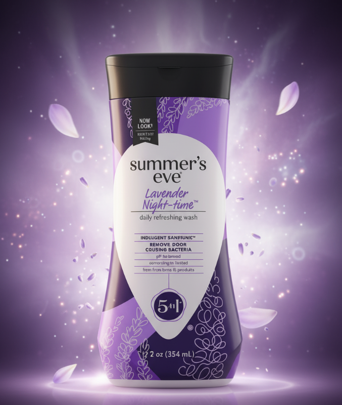 غسول سمرز إيف الليلي باللافندر | متوازن الحموضة ومضاد للحساسية Summer's Eve Lavender Night Wash | pH Balanced & Hypoallergenic