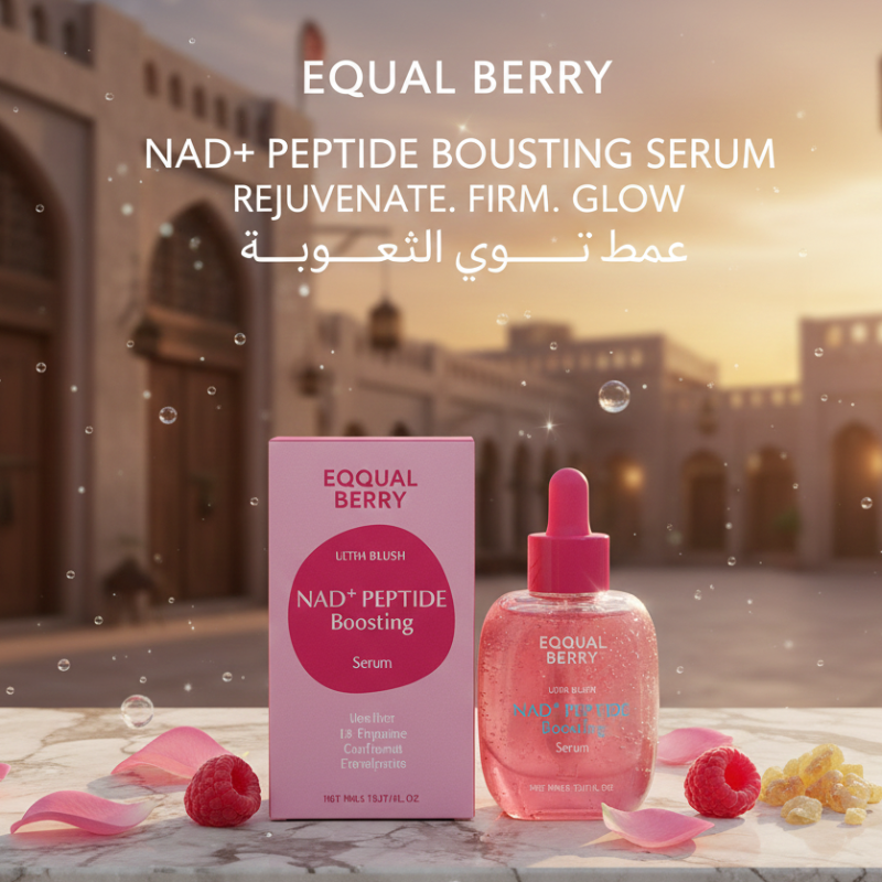 NAD+ & 14-Peptide Boosting Serum for Cellular Repair & Firming | Eqqualberry Lush Blush