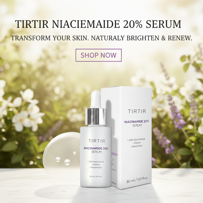 TIRTIR Niacinamide 20% Serum | 20% Niacinamide + Retinol + Glutathione | Dark Spot, Pore & Wrinkle Multi-Correction Serum