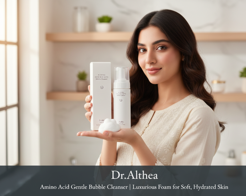 منظف دكتور ألثيا اللطيف بالأحماض الأمينية - 17 حمضًا أمينيًا وسيراميدًا للبشرة الحساسة Dr. Althea Amino Acid Gentle Cleanser - 17 Amino Acids & Ceramides for Sensitive Skin