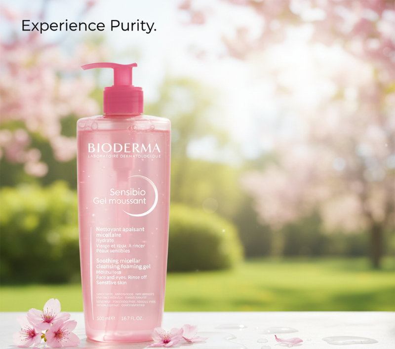 بيوديرما سينسيبيو جل موسانت - غسول رغوي مهدئ للبشرة الحساسة والمتفاعلة Bioderma Sensibio Gel Moussant - Soothing Foaming Cleanser for Sensitive and Reactive Skin