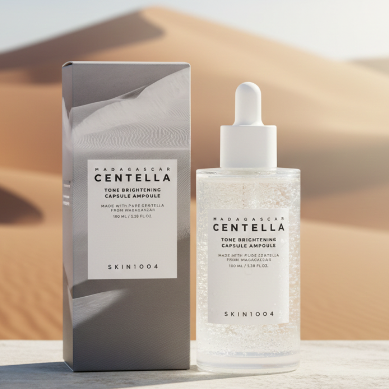 SKIN1004 Centella Tone Brightening Capsule Ampoule | 4% Niacinamide + 2% Tranexamic Acid | Micro-Bead Serum for Dark Spots & Uneven Tone