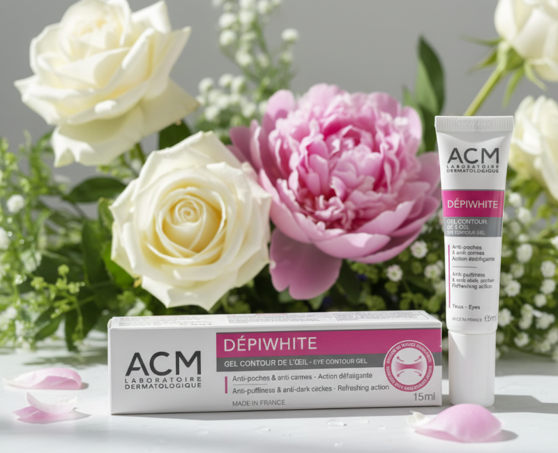 ACM Dépiwhite Eye Contour Gel | Eye Cream for Dark Circles & Puffiness | Decongesting, Refreshing Gel | Suitable for Sensitive Skin