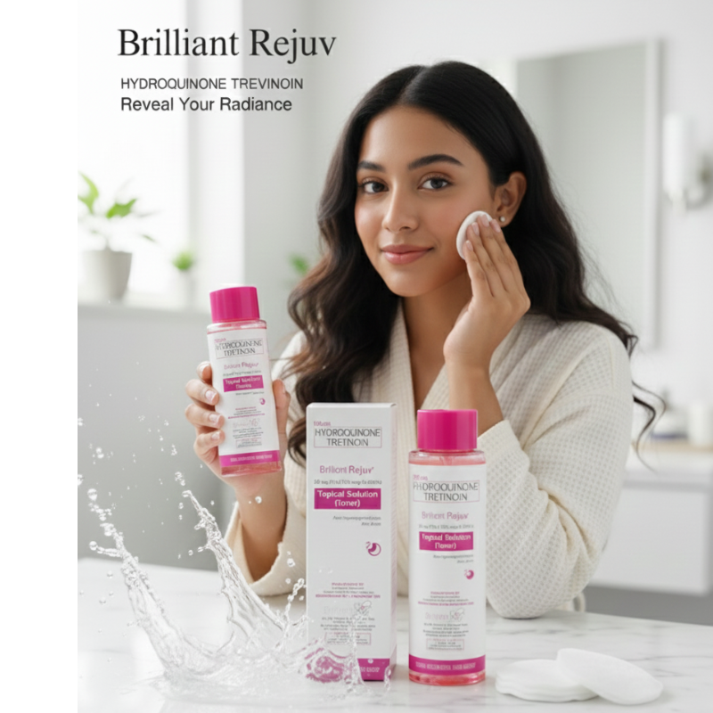 Brilliant Skin Rejuvenating Toner | Advanced Exfoliating Topical Solution | For Severe Acne, Blackheads & Dark Spot Correction