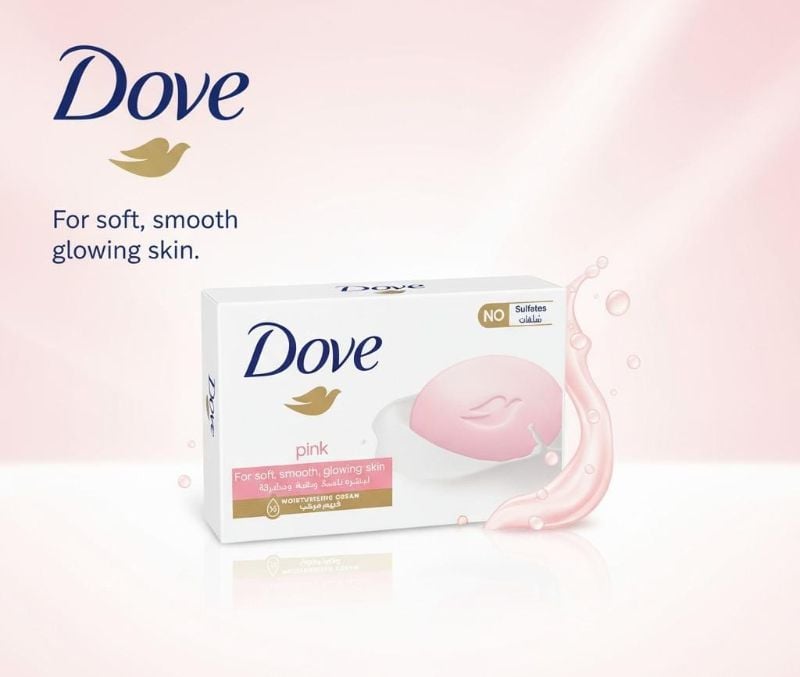 صابون دوف بيوتي بار الوردي، 125 غرام Dove Beauty Bar Pink Soap, 125g