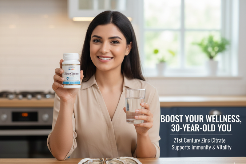 21st Century Zinc Citrate 50 mg Tablets | High Bioavailability Zinc for Immune & Skin Support