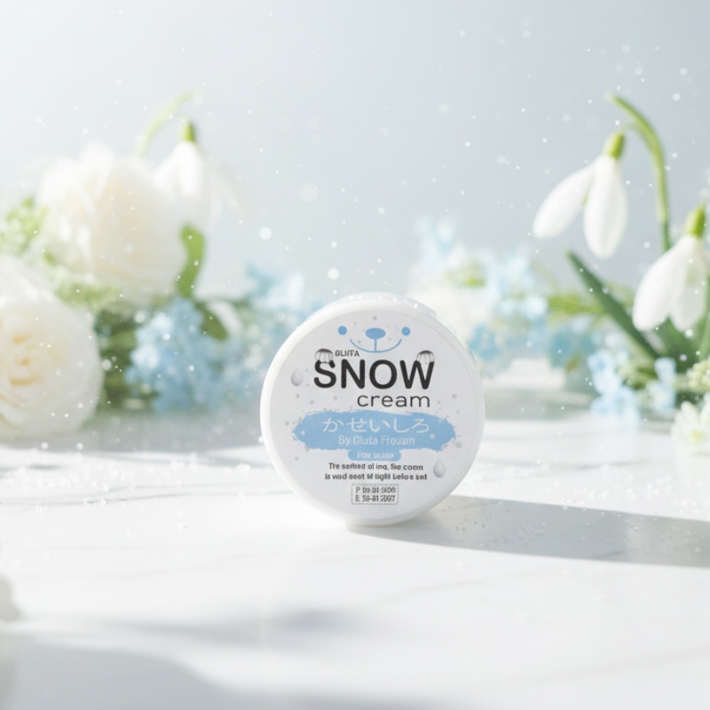 Gluta Frozen Snow Cream – Japan Formula Skin Brightening Vitamin Powder | Glutathione, Vitamin C, Arbutin | Mix-With-Lotion Treatment (Exp: July 2027)
