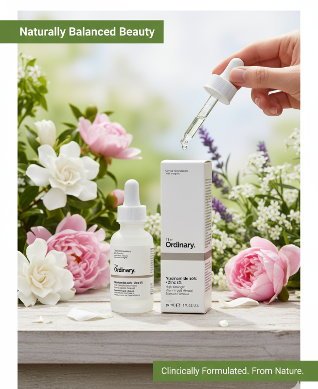 The Ordinary Niacinamide 10% + Zinc 1% | High-Strength Serum for Pores, Shine & Blemishes