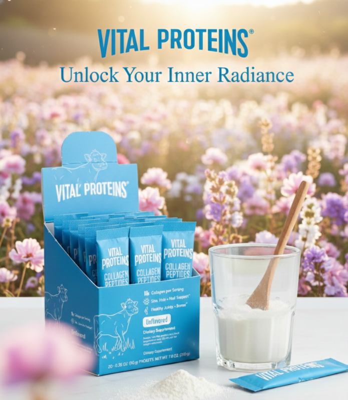Vital Proteins Collagen Peptides Supplement | 10g per Serving | Supports Skin, Hair, Nails & Joints | 20 Individual Packets