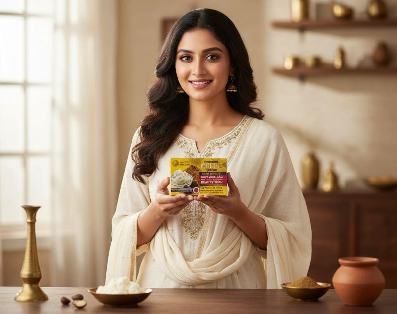 صابون أماليكو بزبدة الشيا والتشيبي المقشر | صابون لتجديد البشرة لجميع أنواع البشرة Amaliko Shea Butter and Chebe Exfoliating Soap | Skin Renewing Soap for All Skin Types