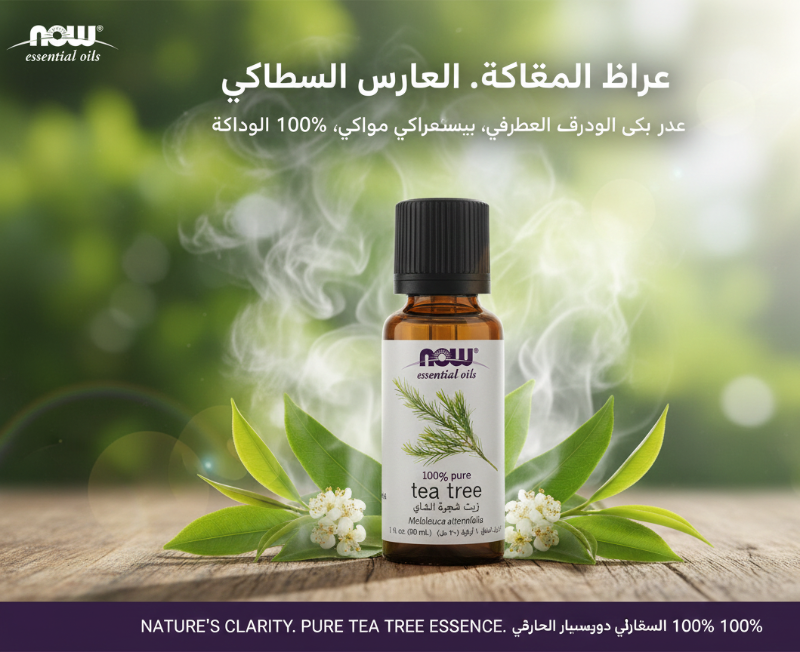 NOW Foods 100% Pure Tea Tree Oil | 100% Pure Melaleuca Alternifolia for Skin, Hair & Aromatherapy