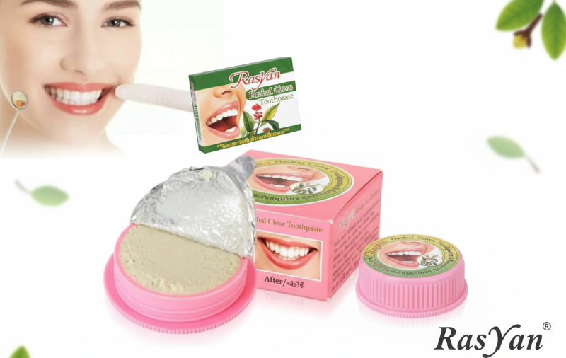 Rasyan Herbal Clove Toothpaste | Concentrated Natural Formula for Whitening, Gum Health & Fresh Breath