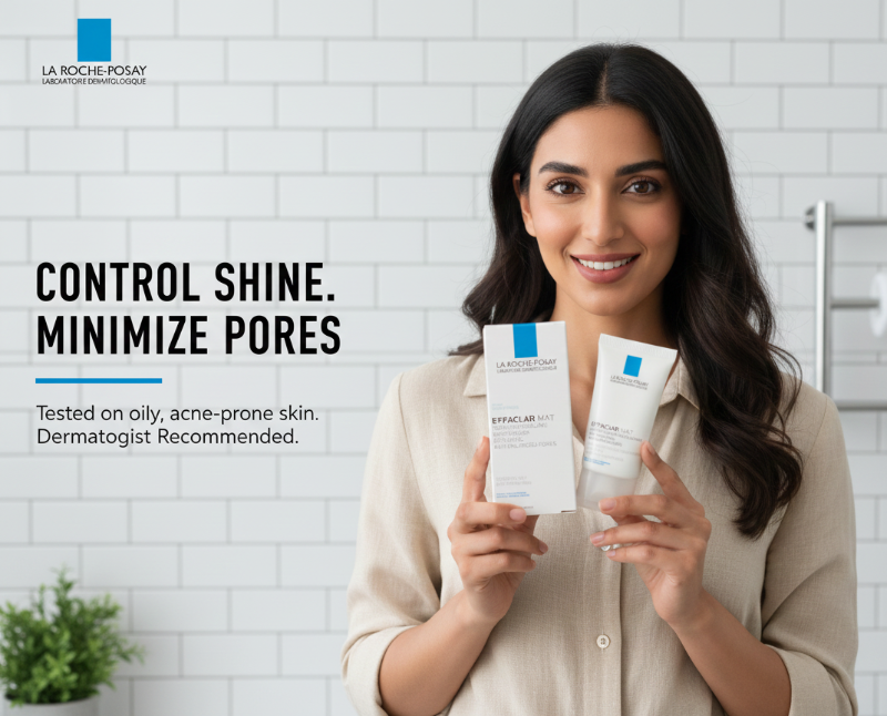 La Roche-Posay Effaclar Mat Sebo-Controlling Moisturizer | Mattifying Moisturizer for Oily & Acne-Prone Skin
