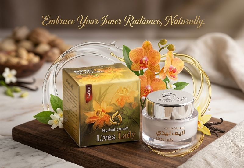 Lives Lady Herbal Cream (Live Lady): Natural Yemeni Skin Whitening – For All Skin Types, Oily & Combination