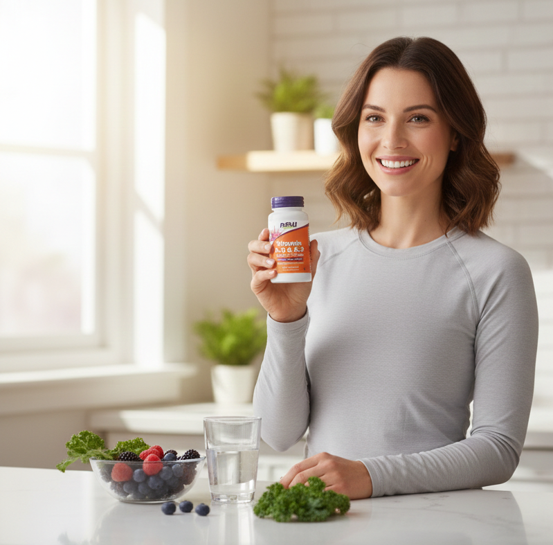 NOW Supplements Vitamin D-3 & K-2 | 1000 IU D-3 + 45 mcg K-2 for Bone & Heart Health