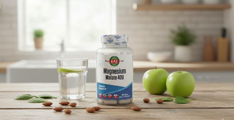 KAL Magnesium Malate 400 | Fast-Absorbing Magnesium for Energy, Muscle & Nerve Support – Vegan & Non‑GMO