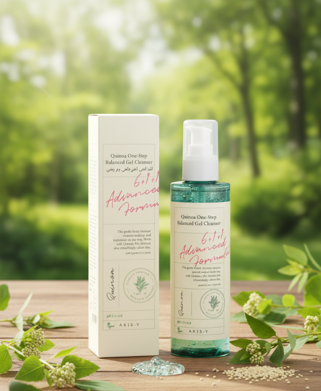 غسول الوجه الكوري المتوازن بالكينوا من أكسيس-واي - غسول كوري لطيف لجميع أنواع البشرة Axis-Way Quinoa Balanced Korean Facial Wash - A Gentle Korean Cleanser for All Skin Types