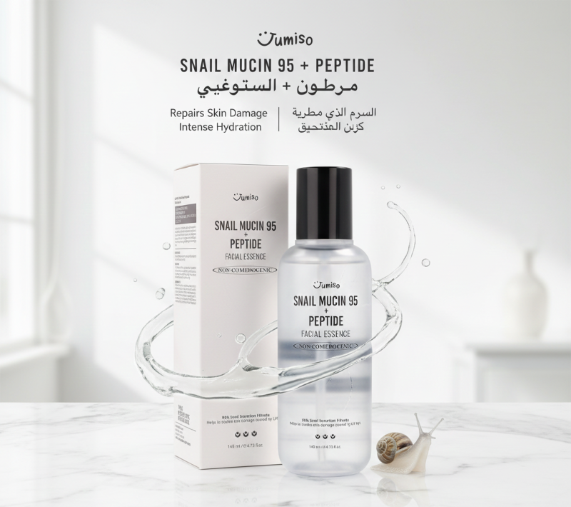 Jumiso Snail Mucin 95 + Peptide Facial Essence | 95% Snail Secretion Filtrate | Barrier Repair & Anti-Aging Essence | 140ml
