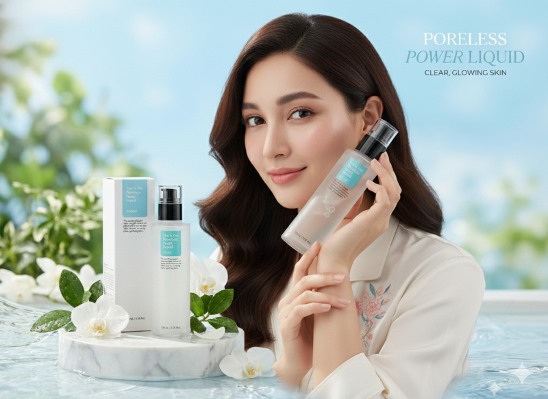 سائل كوسركس باور 2 في 1 لتقليص المسام - تونر وخلاصة لتقليص المسام والتحكم في اللمعان  
Cosrx Power 2-in-1 Pore Minimizing Fluid - Toner & Essence for Pore Minimizing and Shine Control