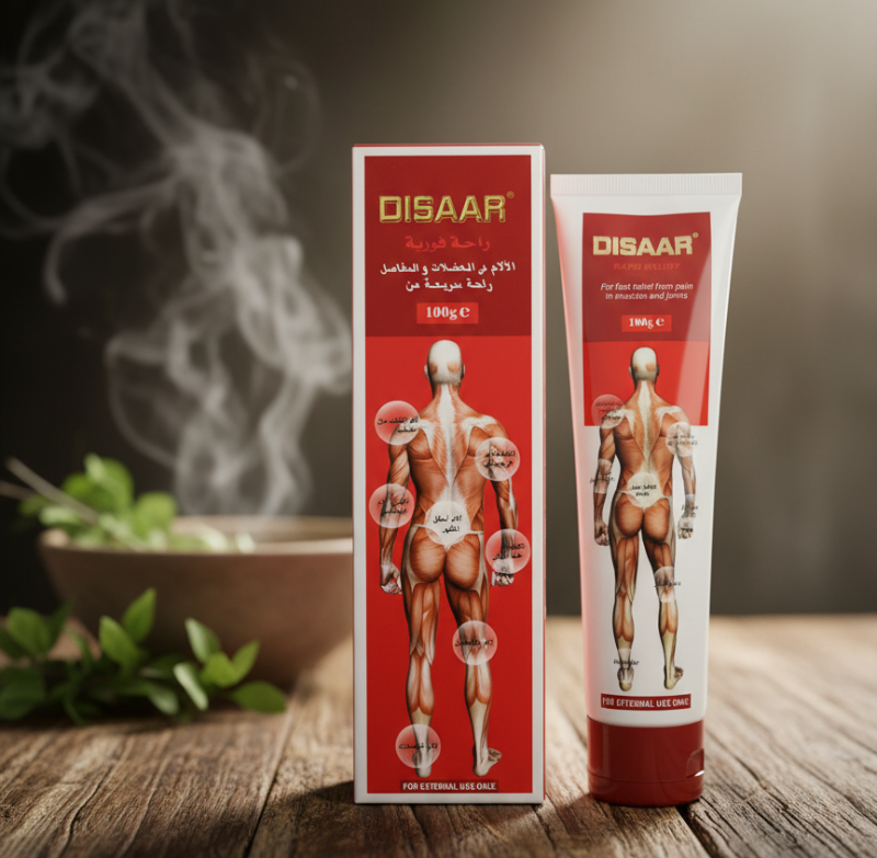 Disaar Rapid Relief Pain Relief Cream: Fast Relief for Backaches, Sprains & Arthritis – 100g