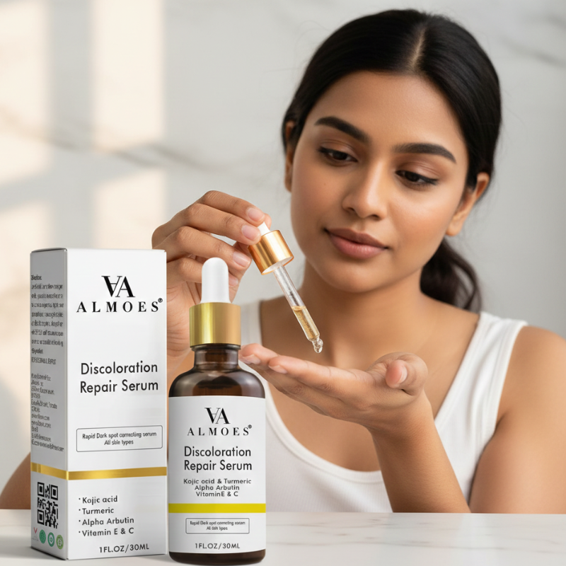 ALMOES Discoloration Repair Serum | Tranexamic Acid + Kojic Acid + Alpha Arbutin | Targeted Hyperpigmentation Treatment