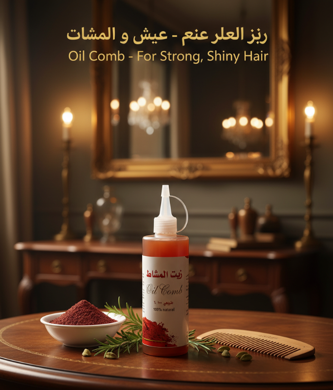 Mashat Oil (زيت المشاط) | Natural Hair Growth & Thickening Treatment for Vitality, Length & Scalp Health