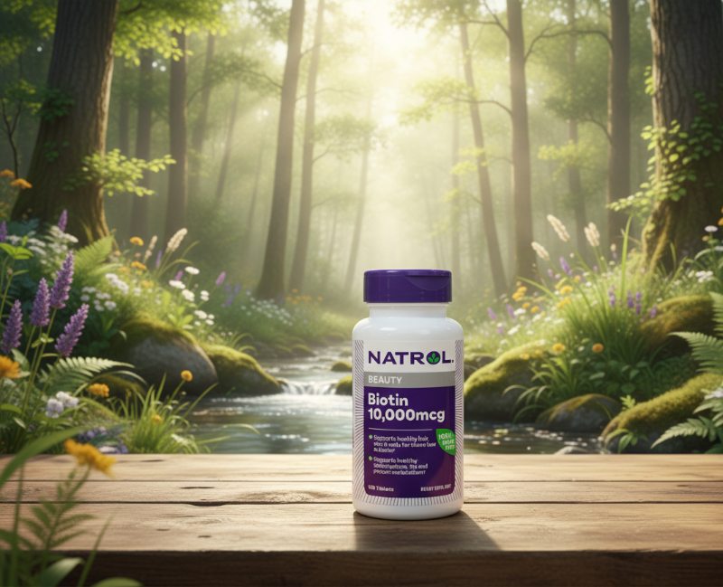Natrol Biotin 10,000mcg | Maximum Strength Vitamin B7 for Healthy Hair, Skin & Nails