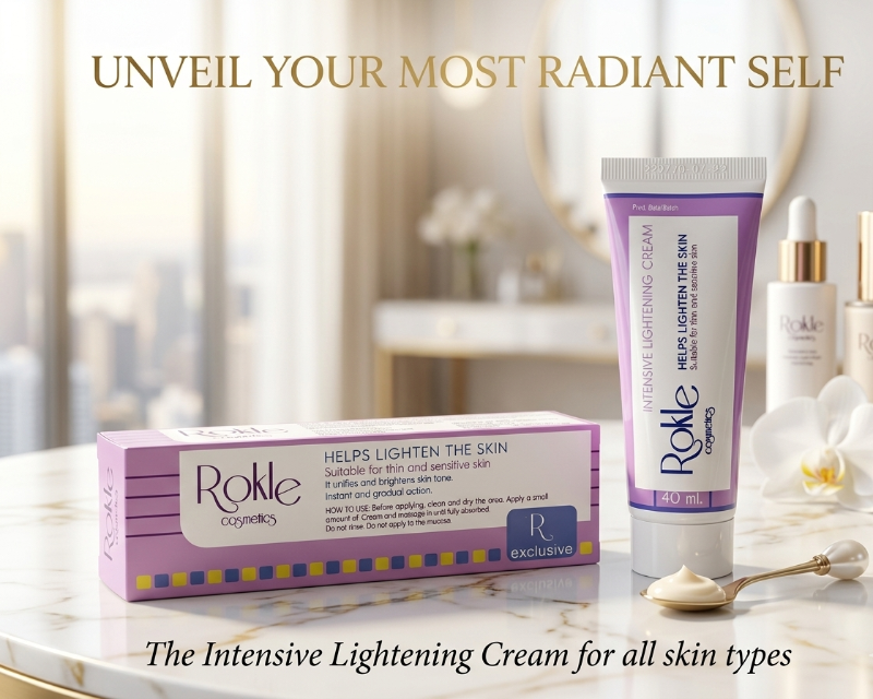 Rokle Intensive Lightening Cream 40ml: Instant & Gradual Brightening for Sensitive Skin