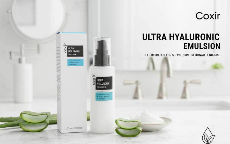 Coxir Ultra Hyaluronic Emulsion 100ml | Hydrating Moisturizer with Ceramide & Plant Complex