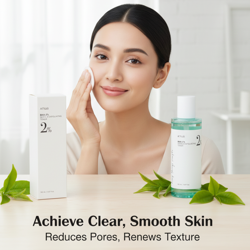 Anua BHA 2% Gentle Exfoliating Toner | 2% Salicylic Acid + Tea Tree + 6 Ceramides | Pore Purifying Toner for Sensitive & Acne-Prone Skin