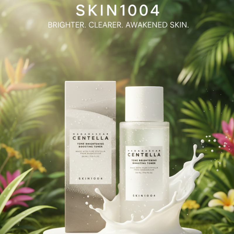 SKIN1004 Centella Tone Brightening Boosting Toner | MadeWhite™ + Niacinamide + Fruit AHAs | Brightening & Exfoliating Toner for Sensitive Skin