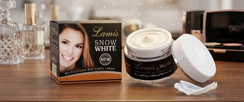Lamis Snow White Whitening Cream: Radiant, Even Skin in 5-10 Days with Bitter Aloe – Moisturizes & Protects