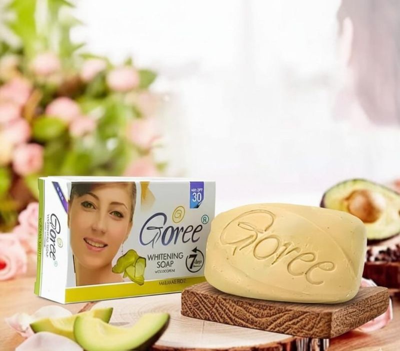 صابون غوري راديانت جلو لتفتيح البشرة | يحتوي على الليكوبين والأفوكادو والصبار  Goree Radiant Glow Skin Whitening Soap | Contains lycopene, avocado and aloe vera.