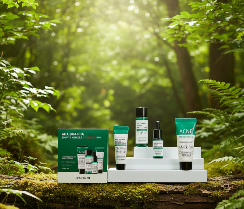 مجموعة علاج حب الشباب للبشرة الحساسة - مجموعة Some By Mi 30 يومًا مع أحماض ألفا هيدروكسي (AHA)، وأحماض بيتا هيدروكسي (BHA)، وأحماض بولي هيدروكسي (PHA)
Acne Treatment Kit for Sensitive Skin - Some By Mi 30 Day Kit with Alpha Hydroxy Acids (AHA), Beta Hydroxy Acids (BHA), and Polyhydroxy Acids (PHA)