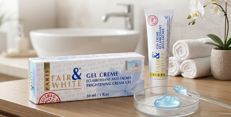 Fair & White Original Brightening Gel Cream 30ml: Reduces Dark Spots, Melasma & Acne Scars