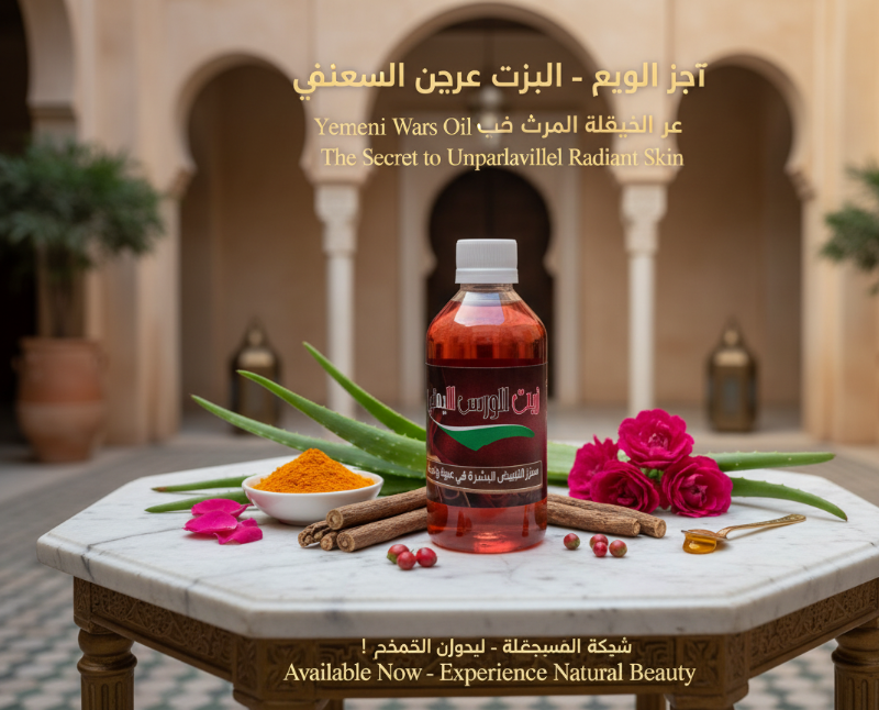Yemeni Wars Oil (زيت الورس اليمني) | Natural Skin Whitening Booster for Dark Spots, Melasma & Freckles