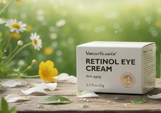 VIBRANT GLAMOUR Retinol Eye Cream | Anti-Aging Eye Cream for Wrinkles & Dark Circles | Slow-Release Retinol + Arbutin + Vitamin C