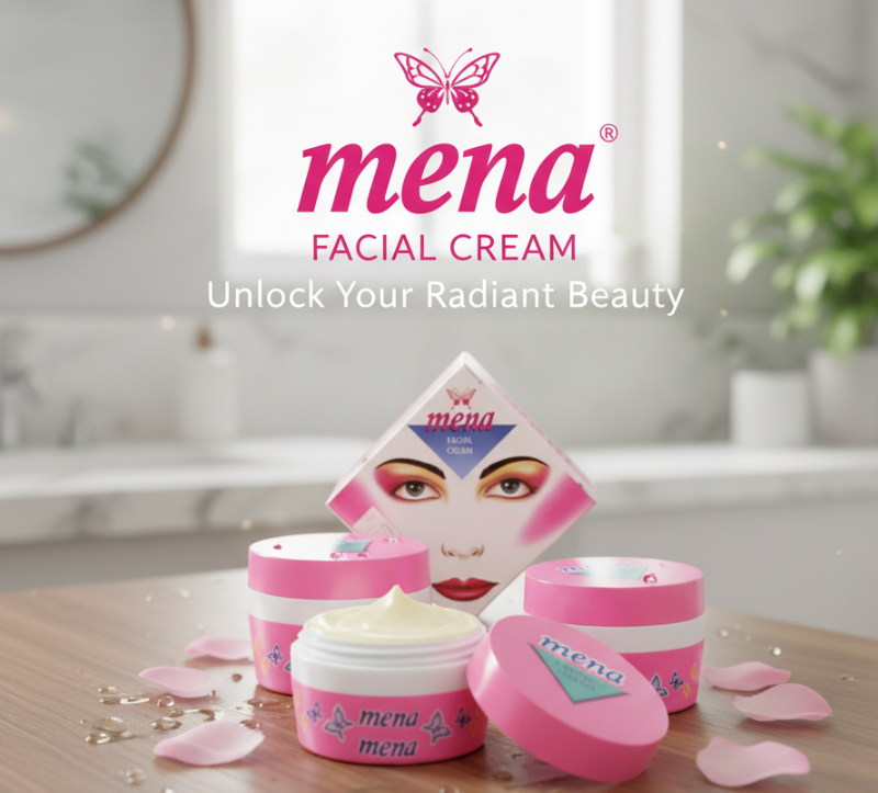 كريم مينا للوجه - تركيبة لتفتيح البشرة بفيتامين E لعلاج حب الشباب والبقع الداكنة  Mina Facial Cream - Skin Lightening Formula with Vitamin E for Acne and Dark Spots