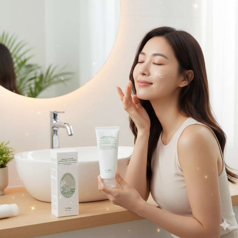 جل التنظيف الأميني دكتور ألثيا جرين ريليف - منظف كوري متوازن الحموضة للبشرة الحساسة  Dr. Althea Green Relief Amino Cleansing Gel - A Korean pH-balanced cleanser for sensitive skin