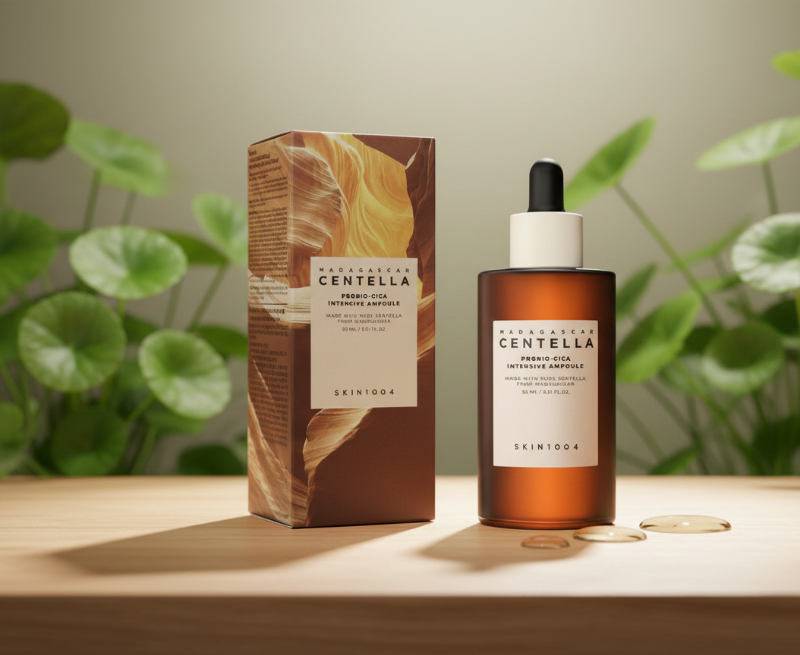 SKIN1004 Madagascar Centella Probio-Cica Intensive Ampoule | Fermented Centella + Ceramide Barrier Repair | Soothing & Hydrating Serum – 95ml