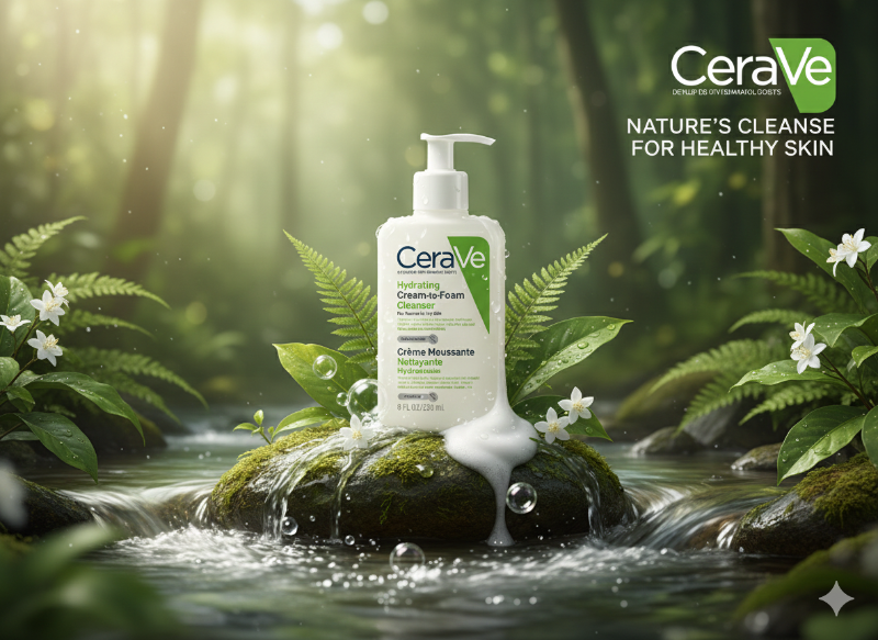 غسول سيرافيه المرطب، كريمي إلى رغوي، غسول وجه خالٍ من العطور، للبشرة العادية إلى الجافة والحساسة CeraVe Hydrating Cleanser, Creamy to Foaming, Fragrance-Free Face Wash for Normal to Dry and Sensitive Skin