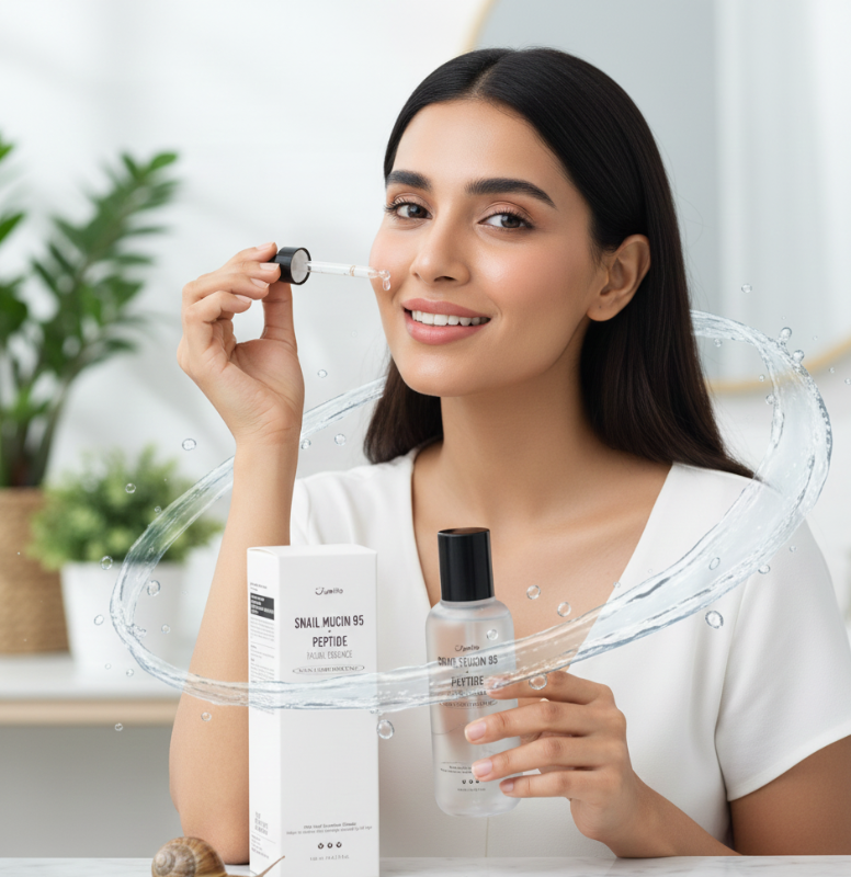 Jumiso Snail Mucin 95 + Peptide Facial Essence | 95% Snail Secretion Filtrate | Barrier Repair & Anti-Aging Essence | 140ml