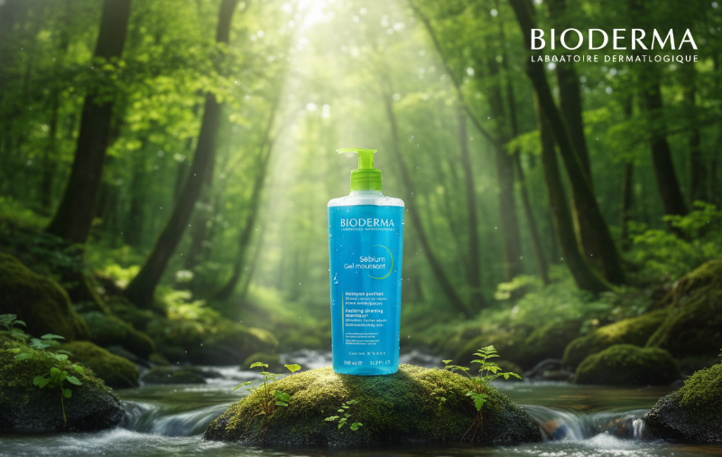 بيوديرما سيبيوم جل موسانت - جل منظف ومنقي للبشرة الدهنية والمعرضة لحب الشباب  Bioderma Sébium Gel Moussant - Cleansing and Purifying Gel for Oily and Acne-Prone Skin