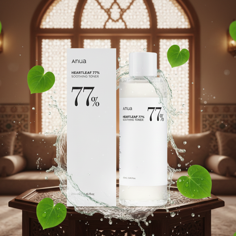 Anua Heartleaf 77% Soothing Toner | pH-Balancing Calming Toner for Sensitive & Acne-Prone Skin | Korean Vegan Skincare