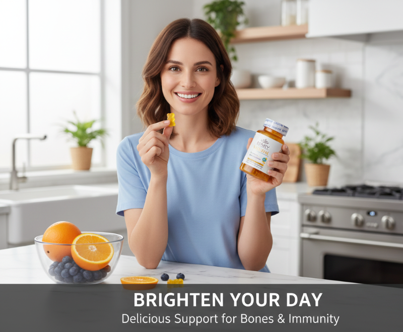 Infinity Valudal Vitamin D3 5000 IU Gummies | High-Potency Vitamin D + Calcium for Bones, Teeth & Immunity