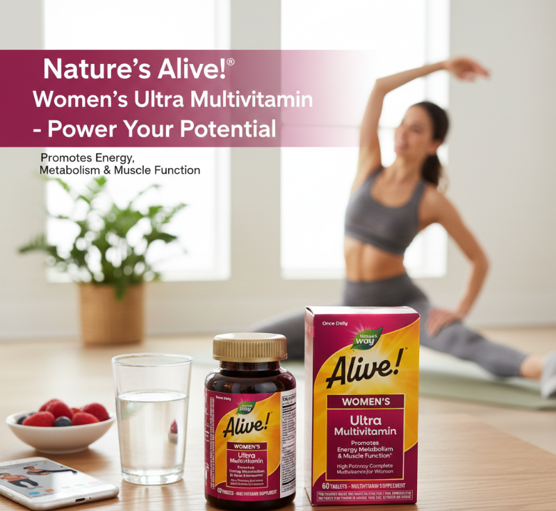 Nature's Way Alive! Women’s Ultra Multivitamin | High-Potency Multivitamin for Energy & Muscle Support