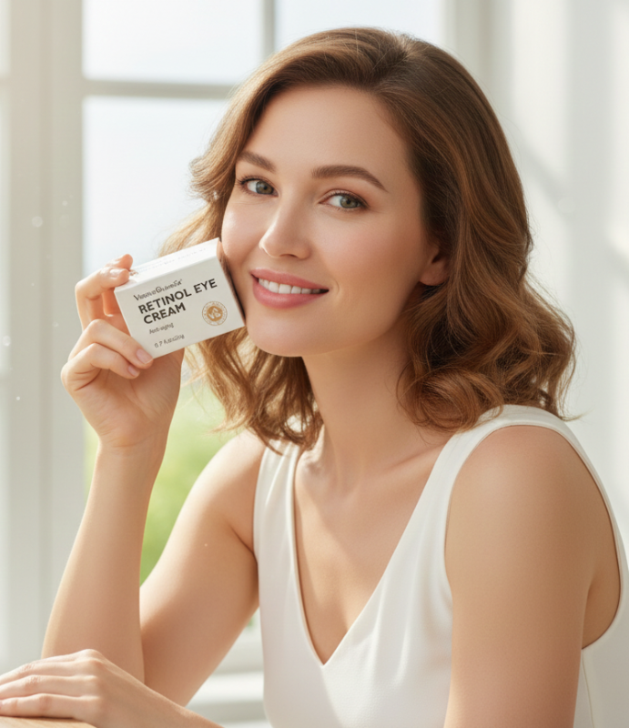 VIBRANT GLAMOUR Retinol Eye Cream | Anti-Aging Eye Cream for Wrinkles & Dark Circles | Slow-Release Retinol + Arbutin + Vitamin C