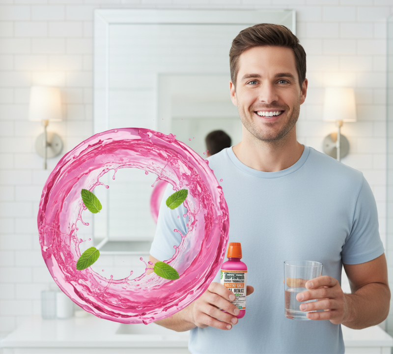 Therabreth Anticavity Fluoride Mouthwash, Sparkling Mint Flavor | 24-Hour Cavity Protection & Fresh Breath | Alcohol-Free
غسول الفم ثيرابريث المضاد للتسوس بالفلورايد، بنكهة النعناع الفوار | حماية من التسوس تدوم 24 ساعة ونفس منعش | خالٍ من الكحول