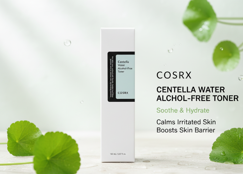 تونر ماء سنتيلا آسياتيكا الخالي من الكحول من كوسركس - رذاذ يومي مهدئ للبشرة  COSREX Centella Asiatica Water Alcohol-Free Toner - Soothing Daily Skin Mist